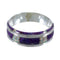 Opal And Magenta Turquoise Inlay Sterling Silver Ring Size 5 AX87152